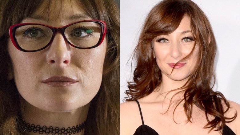 Svetlana in Shameless and Isiora Goreshter side-by-side