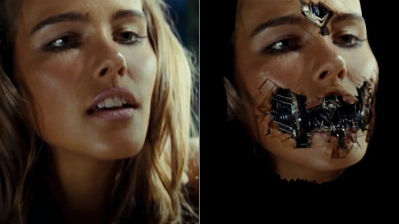 A side by side FX shot of Isabel Lucas