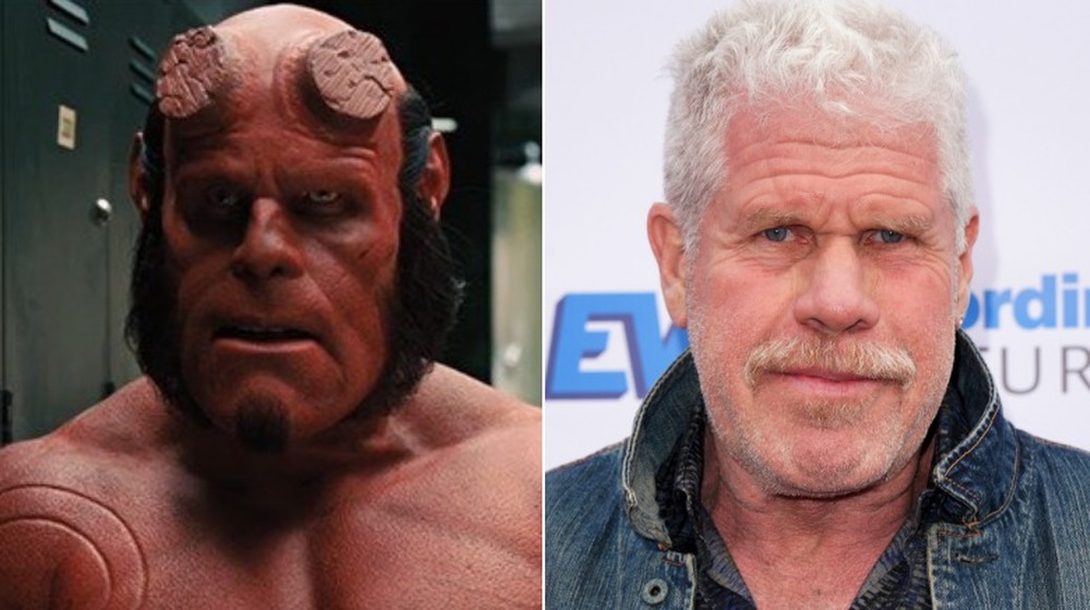 Ron Perlman and Hellboy