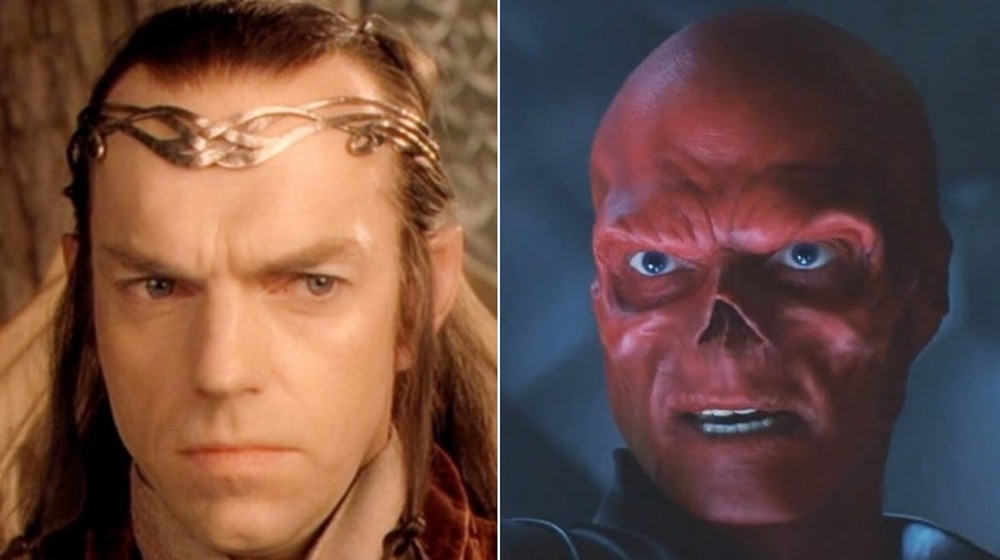 Hugo Weaving Elrond and Red Skull