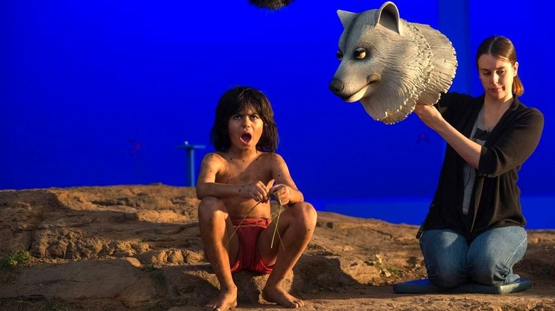 Mowgli with blue screen