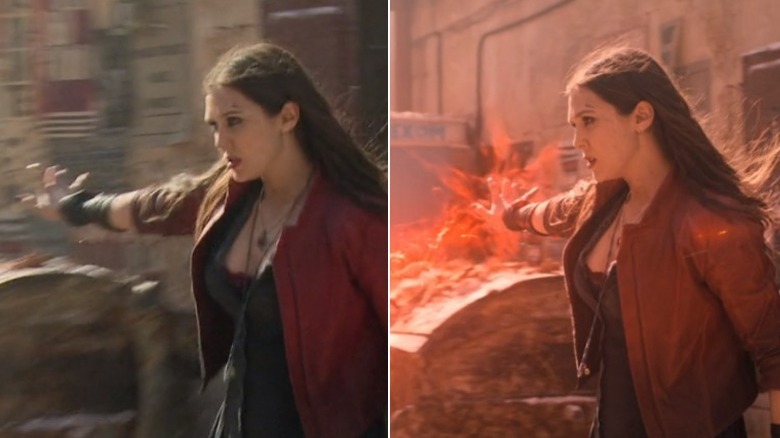 Wanda's powers without VFX