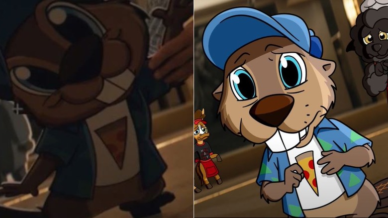 Buster Beaver cut-out and animation