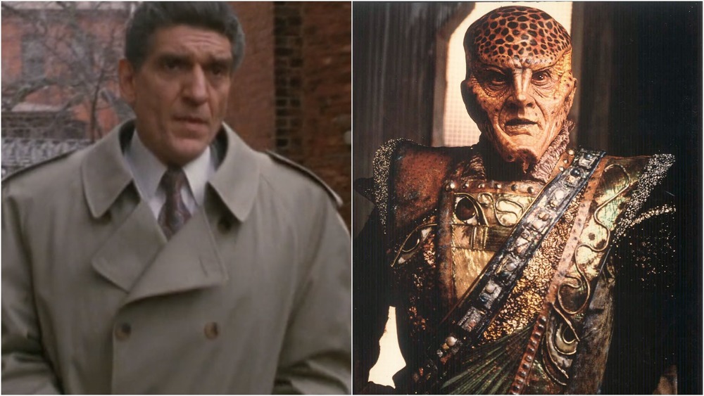 Andreas Katsulas in The Fugitive (left), G'Kar on Babylon 5 (right)