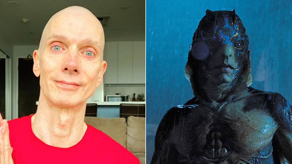 Doug Jones at home in 2020, the Amphibian Man in The Shape of Water