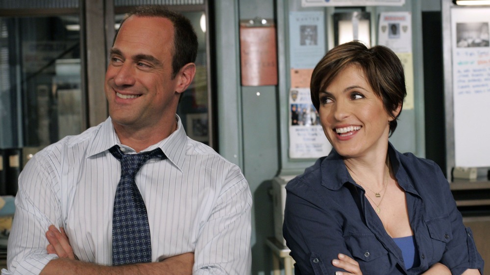 Elliot Stabler Olivia Benson laughing