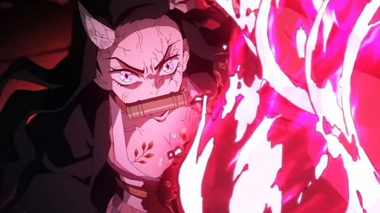 Nezuko attacking