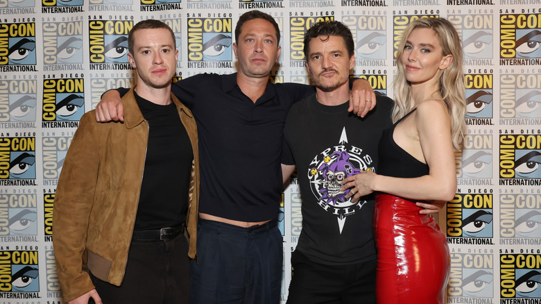 Quinn, Moss-Bachrach, Pascal, and Kirby at SDCC