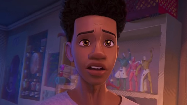 Miles Morales looking worried