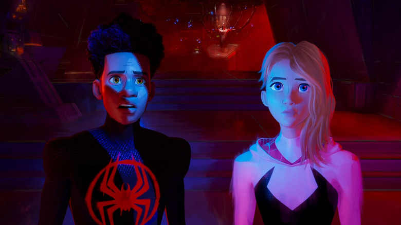 Miles Morales and Gwen Stacy shocked