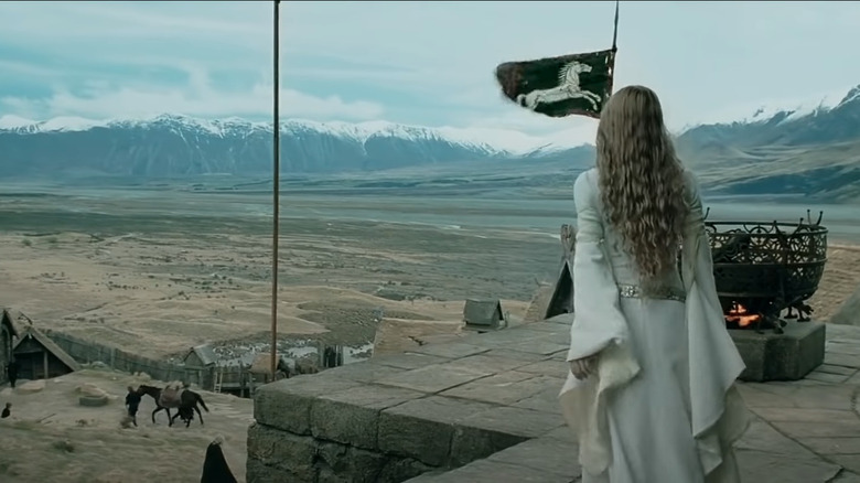 Eowyn looking out from the Golden Hall