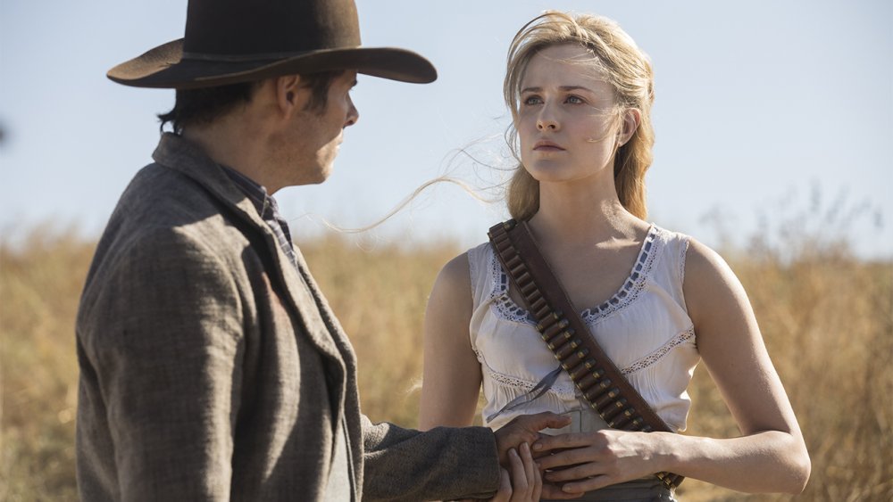 Evan Rachel Wood and James Marsden in Westworld