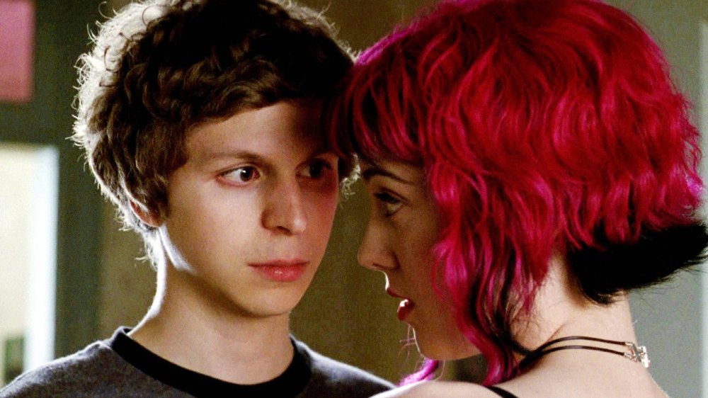 Michael Cera and Mary Elizabeth Winstead in Scott Pilgrim vs. the World