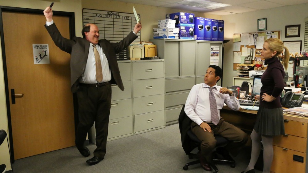 Brian Baumgartner, Oscar Nunez, and Angela Kinsey on The Office