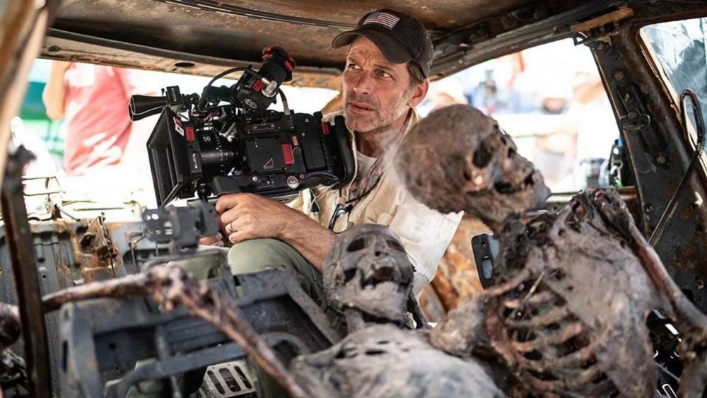 Zack Snyder on the set of Army of the Dead