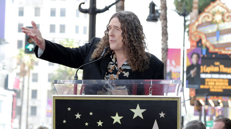 Weird Al gives speech at induction