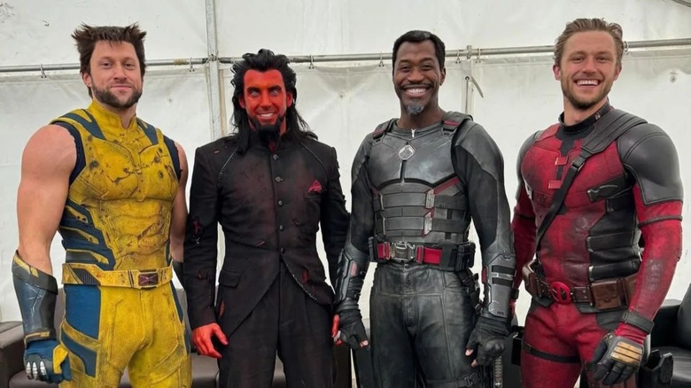 Nelle with other Deadpool & Wolverine stunt performers