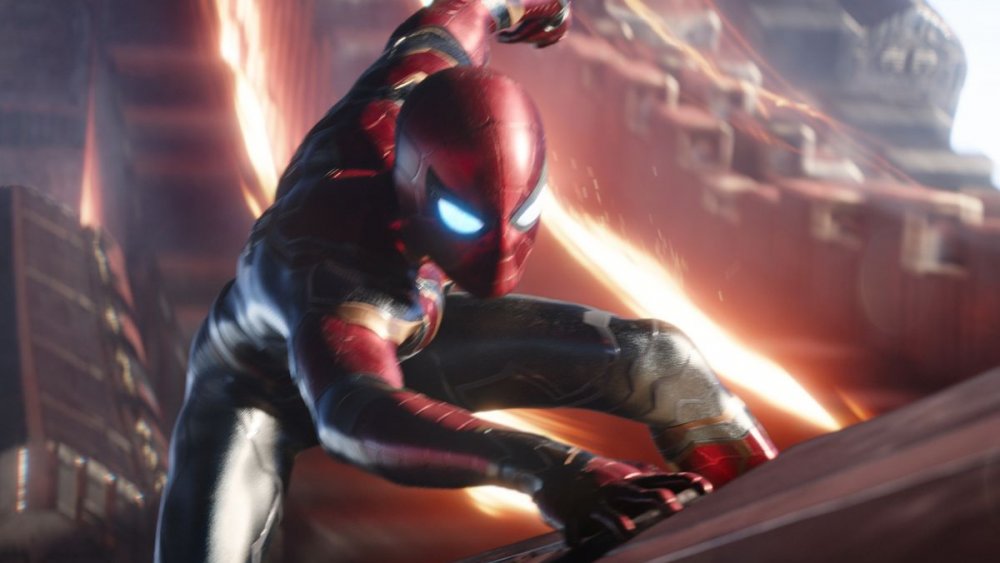 Tom Holland as Spider-Man in Avengers: Infinity War