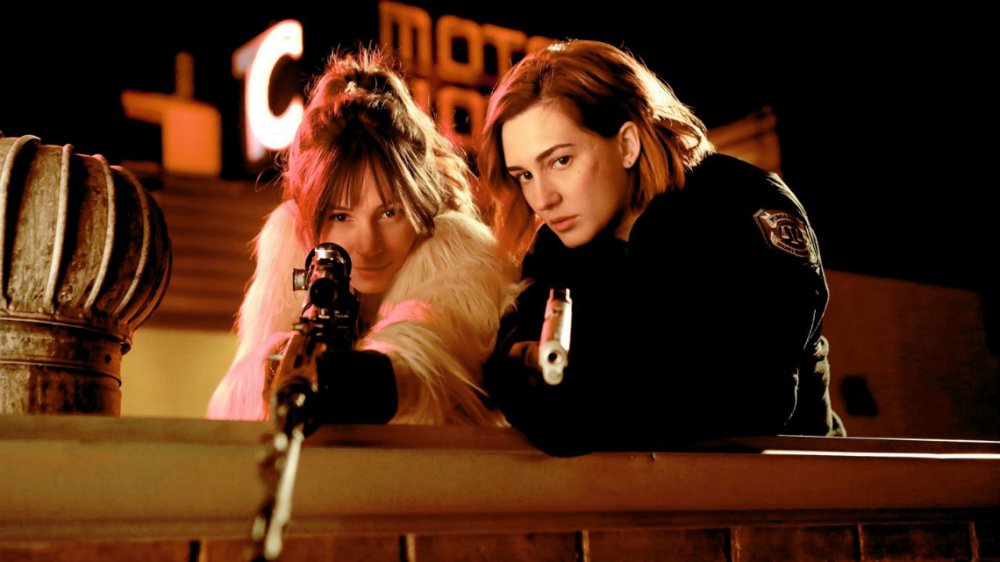 Dominique Provost-Chalkley and Katherine Barell in Wynonna Earp