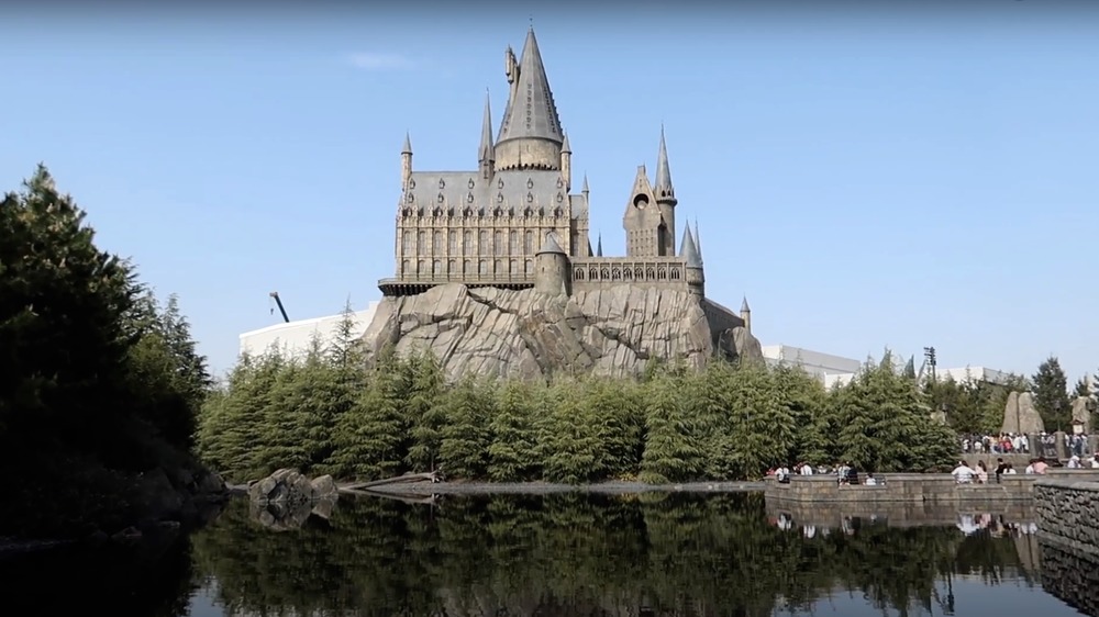 Hogwarts castle wizarding world japan lake view