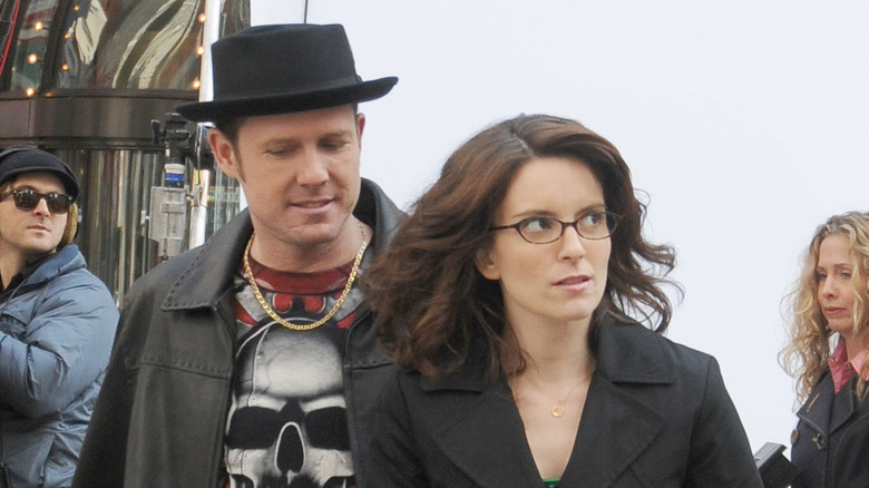 Dean Winters and Tina Fey