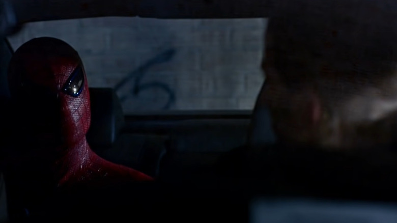 Spider-Man surprises carjacker at night