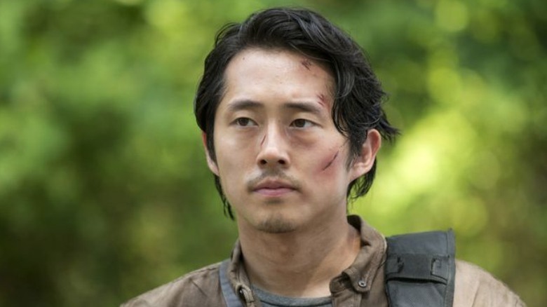 Glenn with scars on face