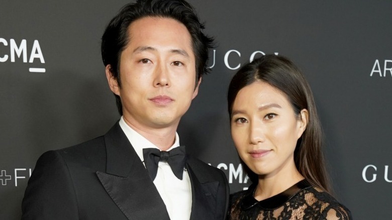 Steven Yeun and Joanna Pak