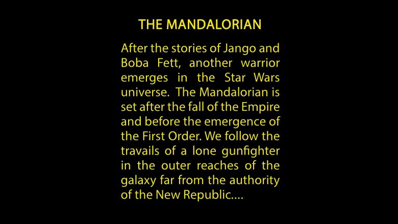 Star Wars: The Mandalorian plot summary