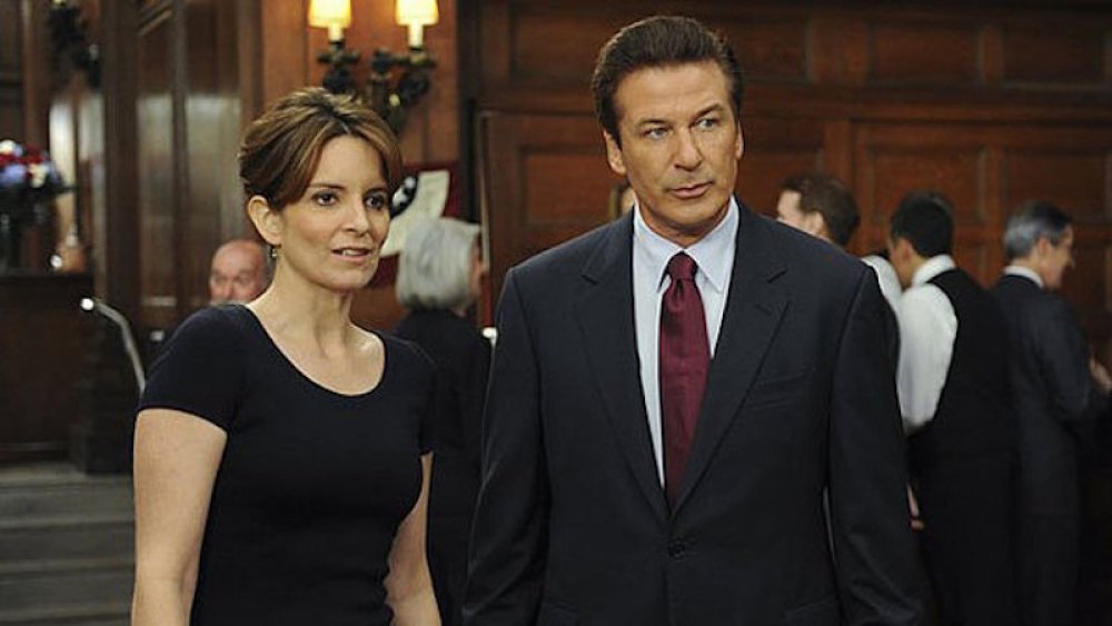 Tina Fey as Liz Lemon and Alec Baldwin as Jack on 30 Rock