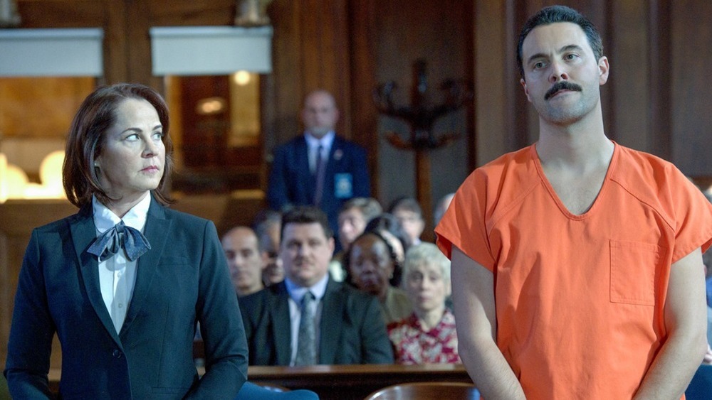 Deirdre Lovejoy and Jack Huston as Attorney and Eric Rudolph on Manhunt: Deadly Games