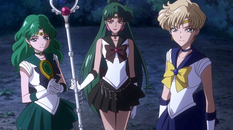 Sailor Neptune, Sailor Pluto, and Sailor Uranus