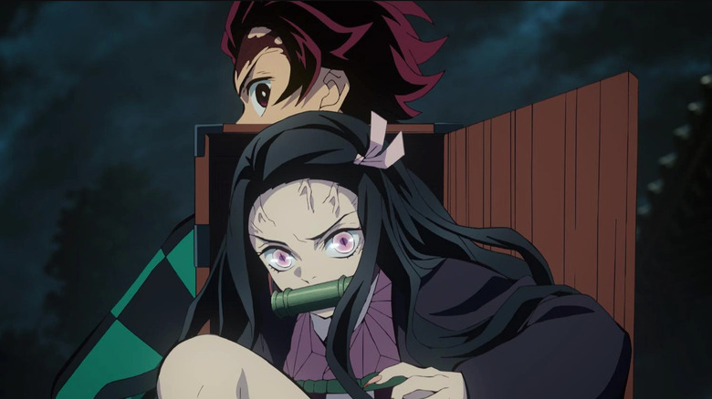 Tanjiro and Nezuko Kamado in Demon Slayer season 1