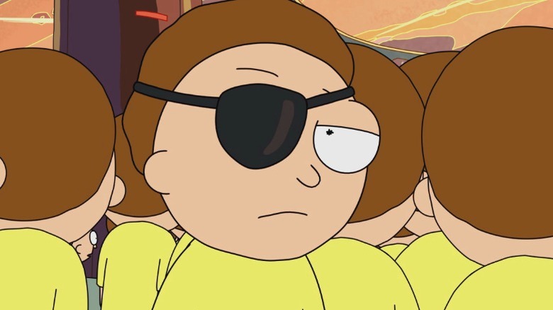 Evil Morty looking back