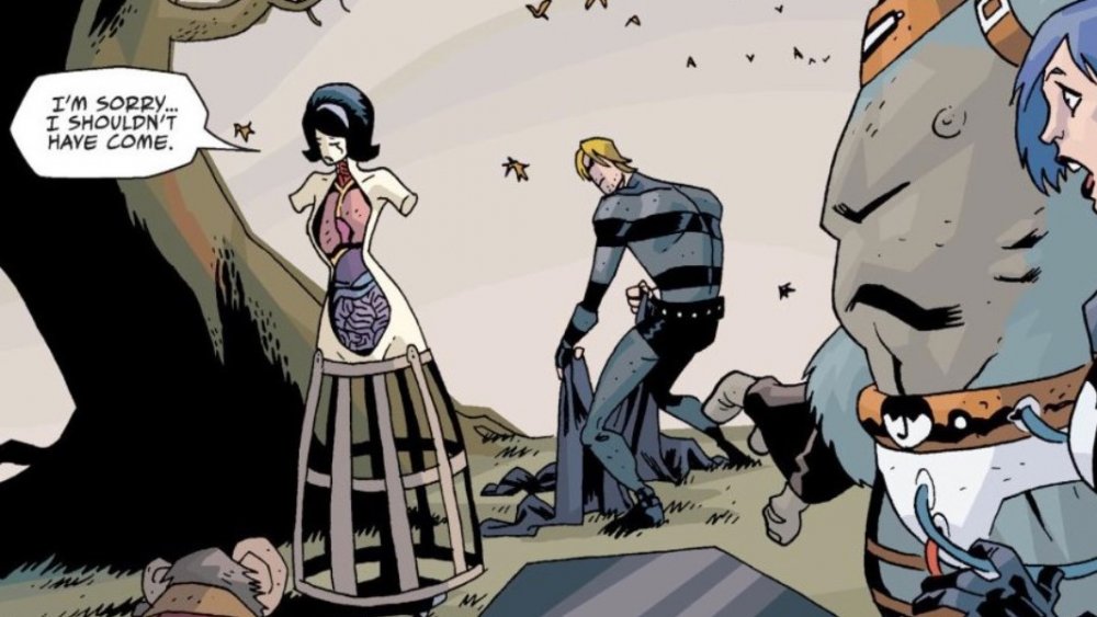 A panel from The Umbrella Academy graphic novel