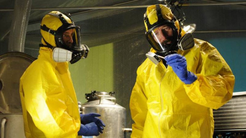 Walt and Jesse wore yellow jumpsuits when they cooked meth for Gus