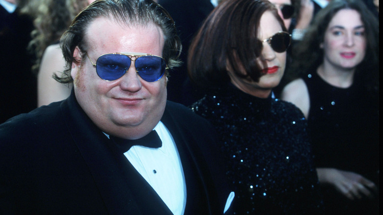 Chris Farley on the red carpet