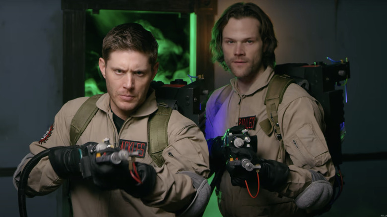 Jensen and Jared as Ghostbusters