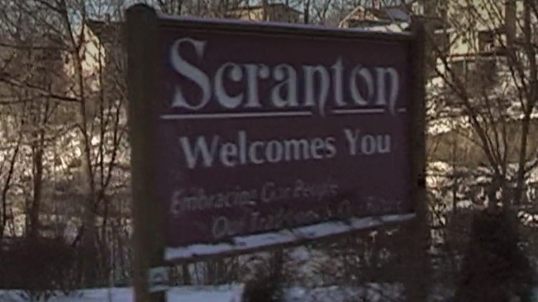 Scranton sign from The Office