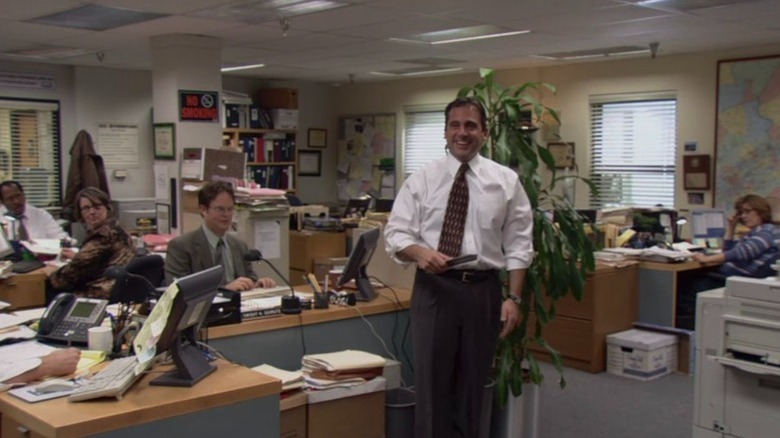 Michael Scott laughing