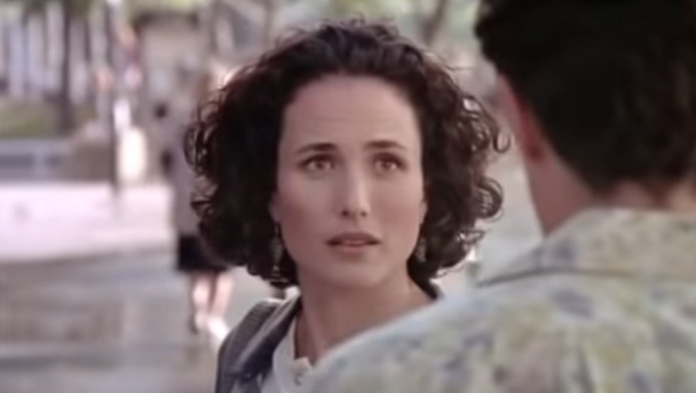 Andie MacDowell as Carrie in Four Weddings and a Funeral