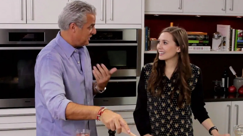 Olsen cooking with Eric Ripert