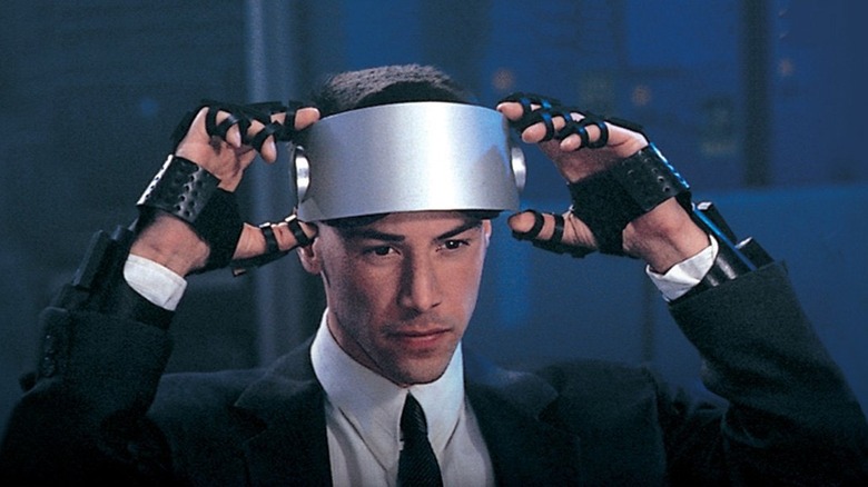 Keanu Reeves Johnny Mnemonic gloves visor