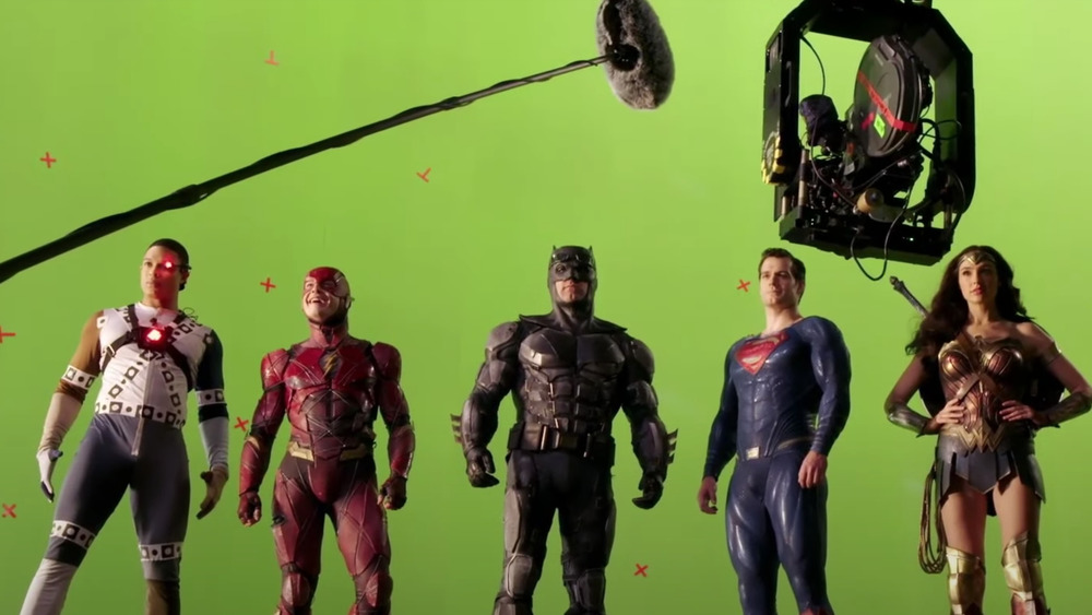 Justice League posing together