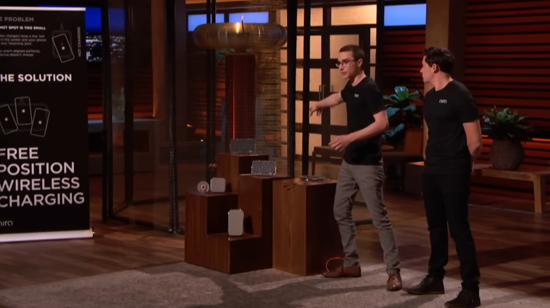 Eric pointing at Tesla coil