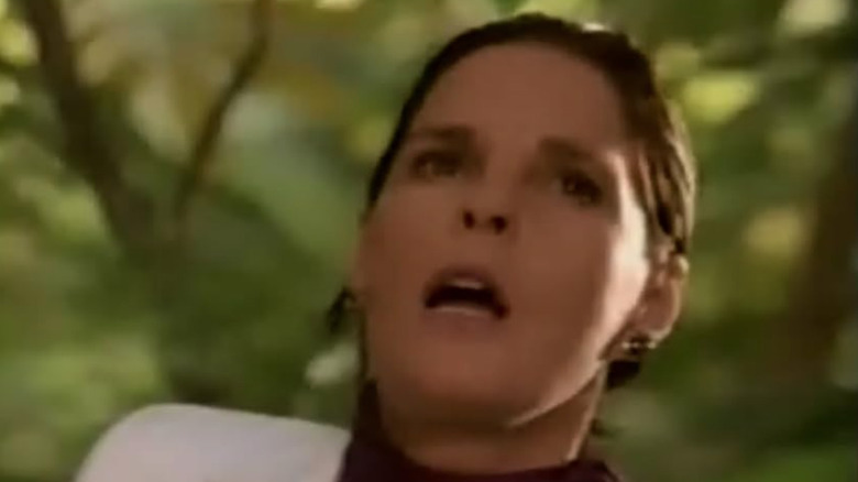 Ali MacGraw gasps in the woods