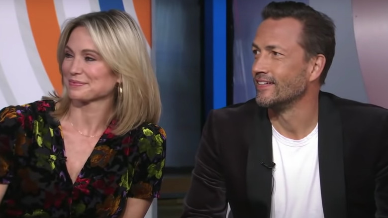 Andrew Shue and Amy Robach on TV