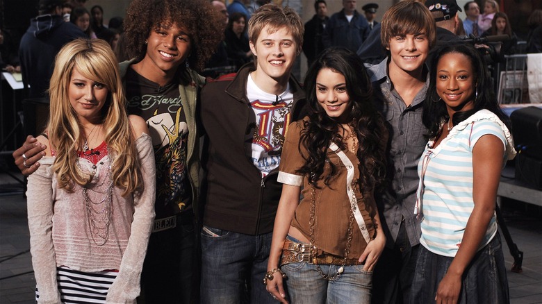 Tisdale with the High School Musical cast