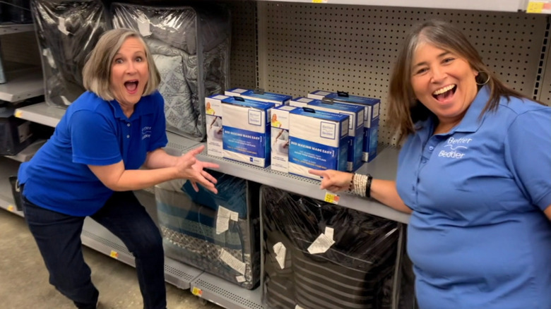 Judy and Nita at Walmart