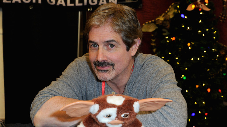 Zach Galligan with Gizmo toy